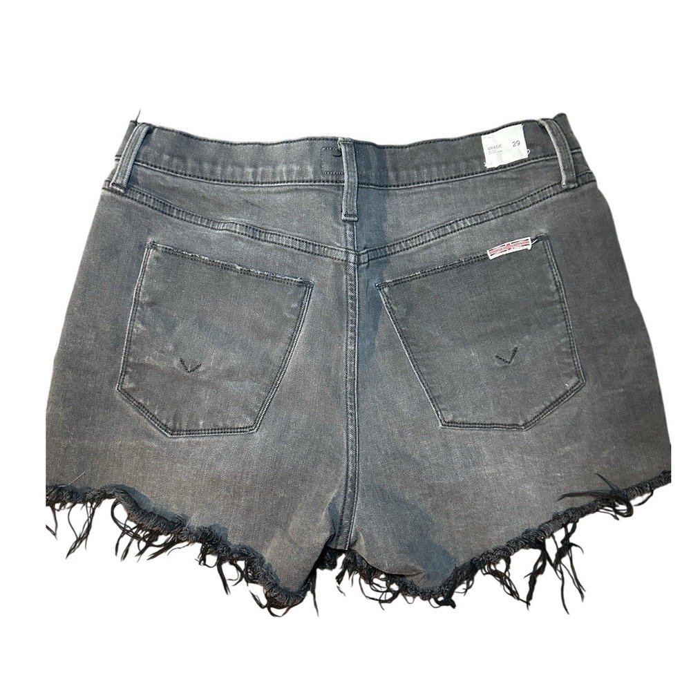 Hudson Women's Black Hot Mom Jean Shorts Cutoff Size 29 Summer Short Beach